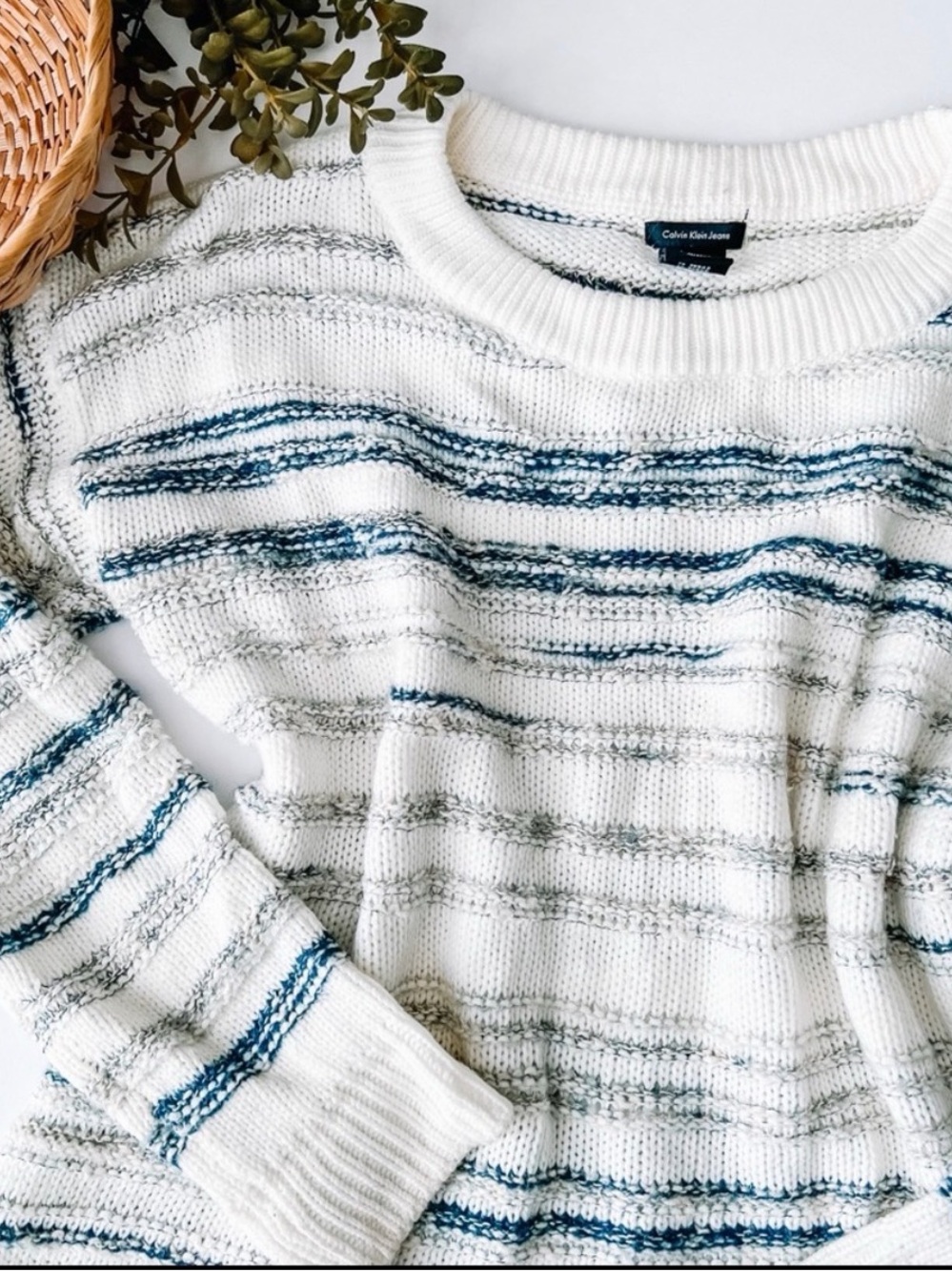 Calvin Klein - Knitted Crew Neck Oversized Sweater